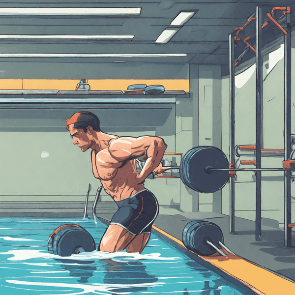 Berenang kombinasi dengan latihan angkat beban